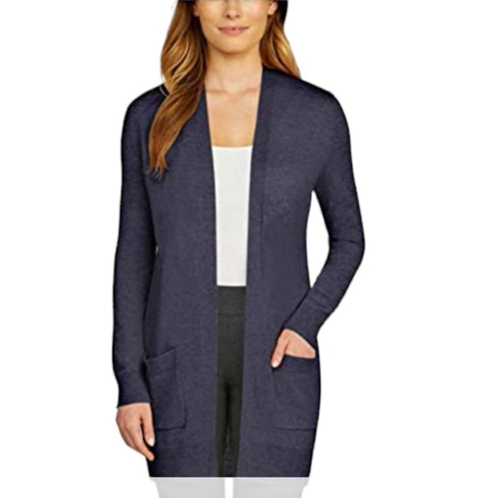 Matty M Blue Women’s Open Front Cardigan Size M